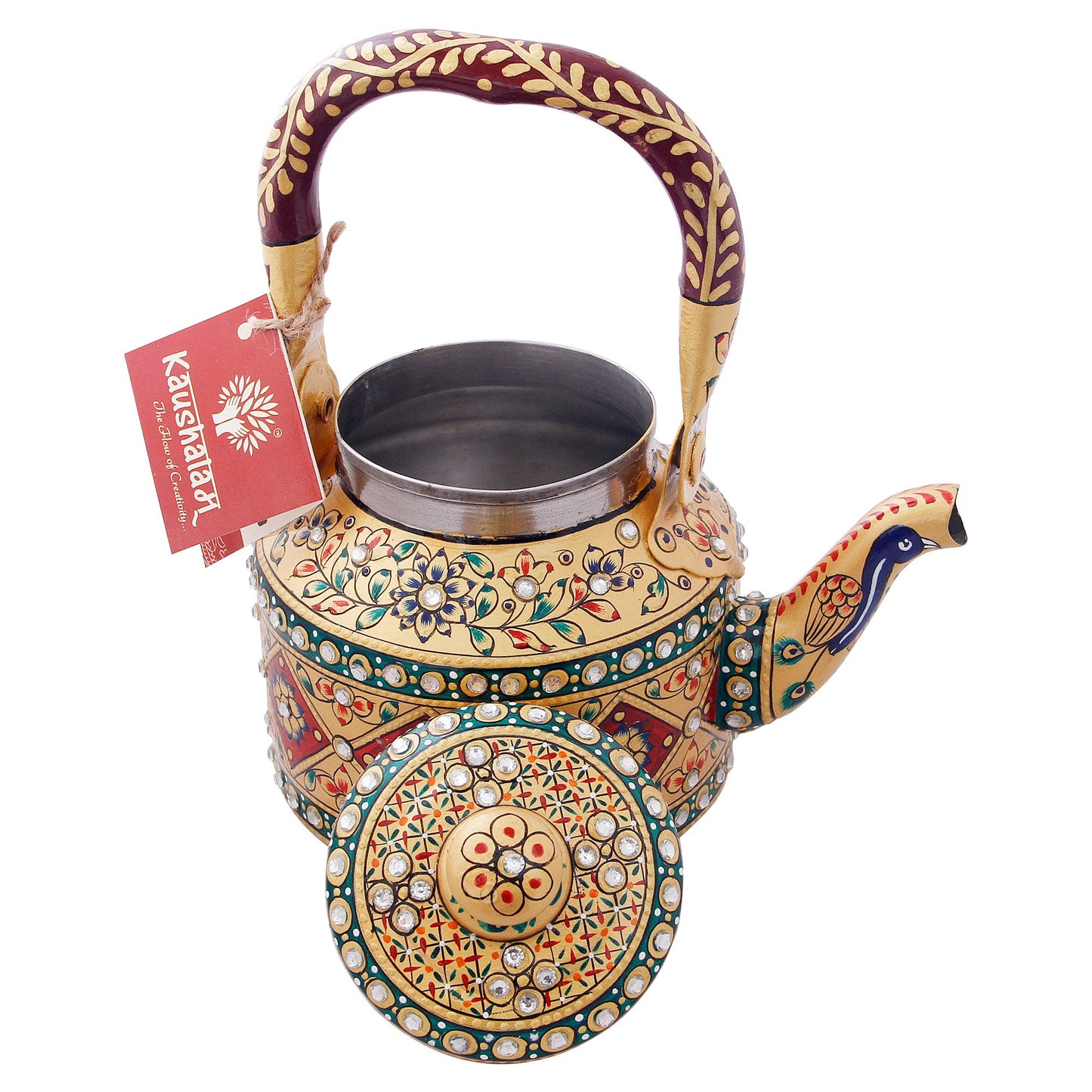 "Dazzle "-Hand Painted Tea Kettle Stainless steel