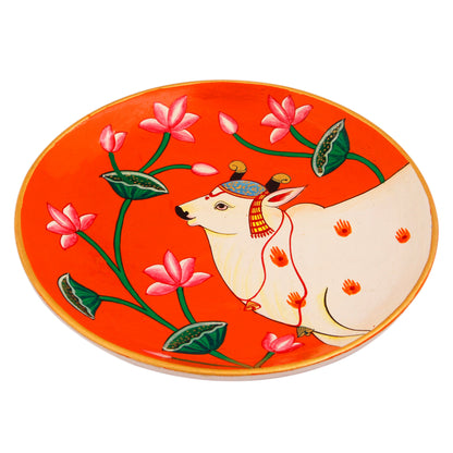 Hand Painted Ceramic Wall Plate : Pichwai