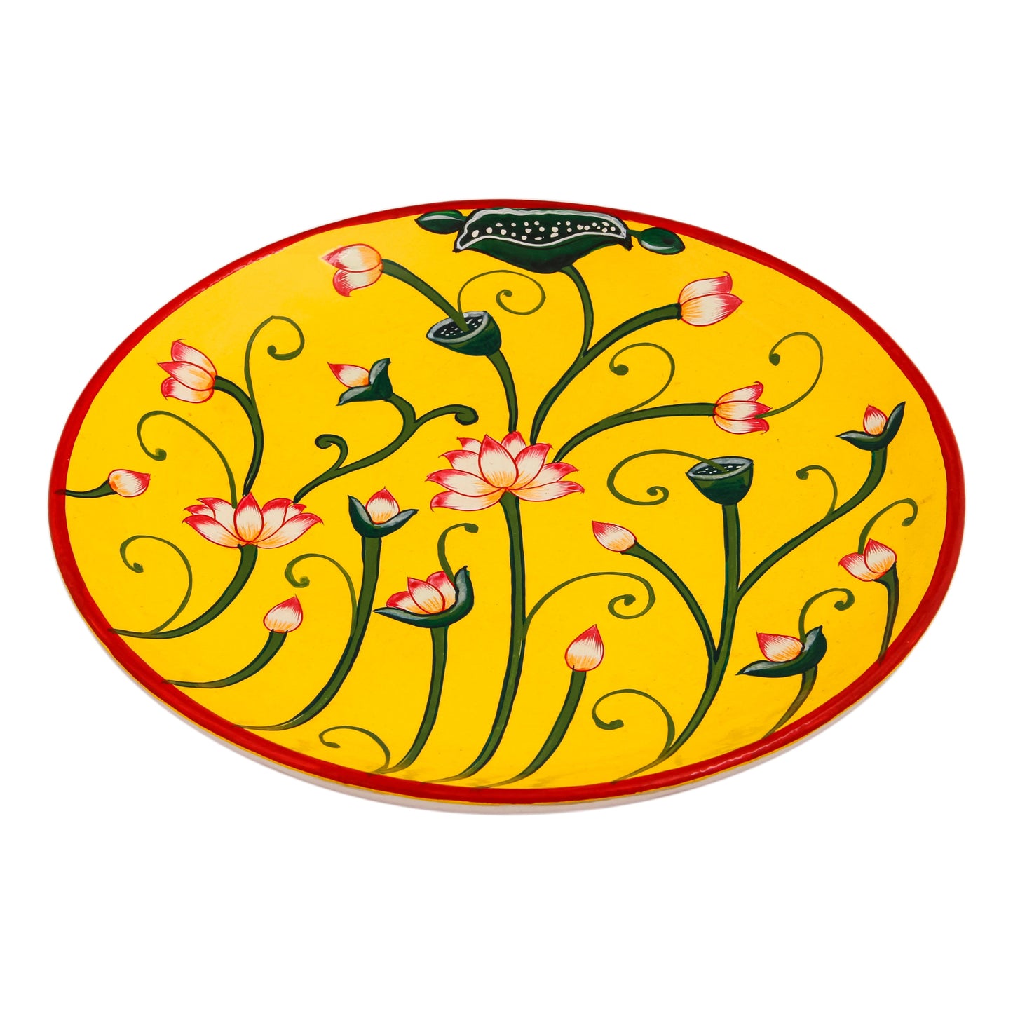 Hand Painted Ceramic Wall Plate : Pichwai