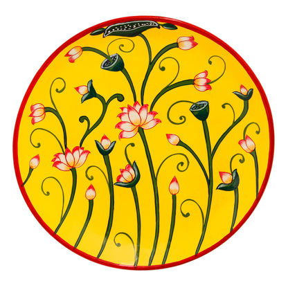 Hand Painted Ceramic Wall Plate : Pichwai