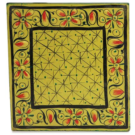 Hand Painted Coasters - Subtle Lemon , Mughal Art