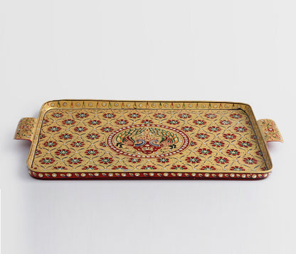 KAUSHALAM TRAY: Mughal Peacock