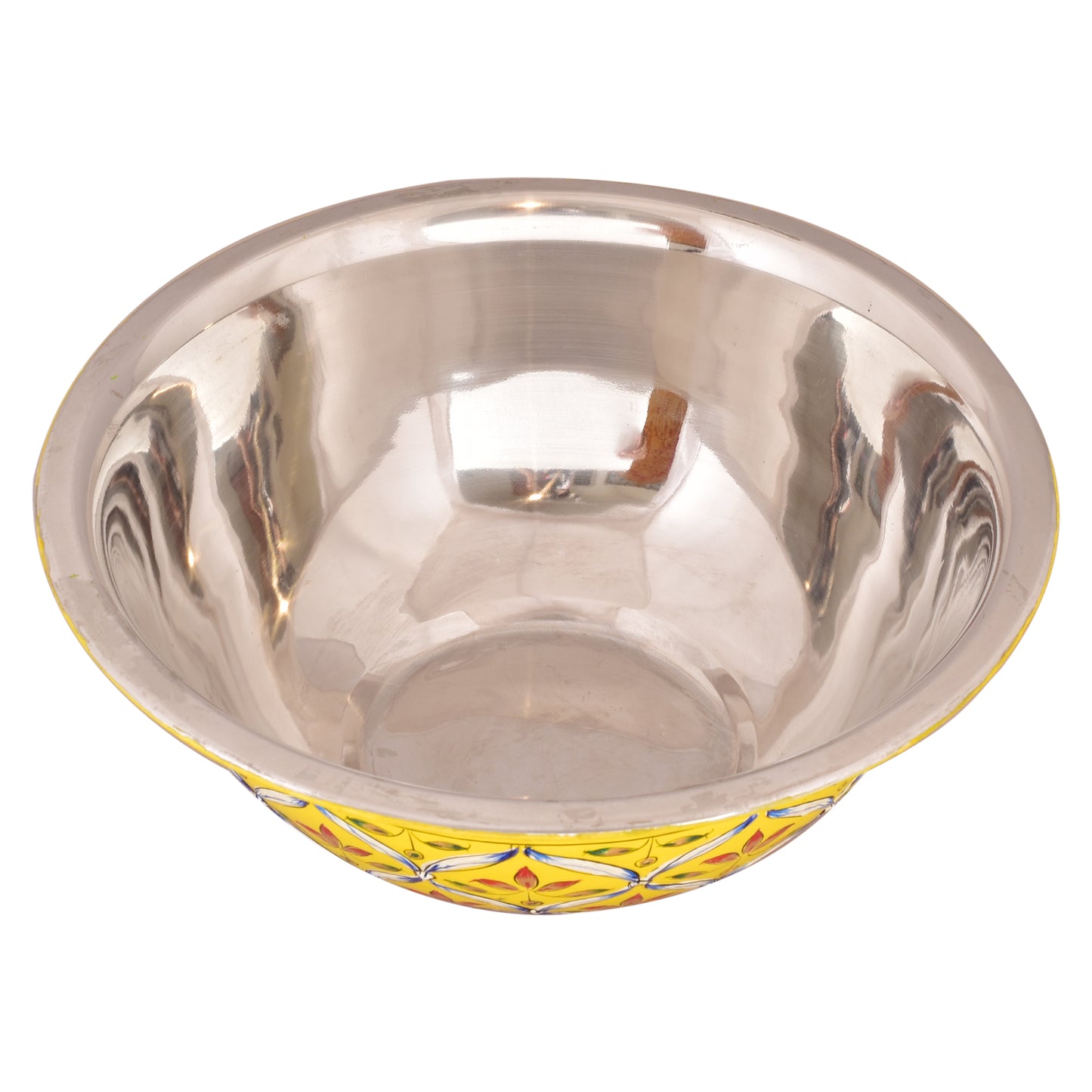 Hand painted serving bowl: Yellow Salad Bowl