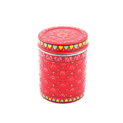 KAUSHALAM CANISTER SET OF 5 MULTICOLOURED CONTAINERS