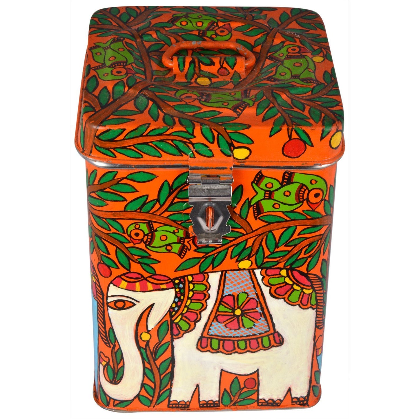 Traditional Canister : Elephants Farmhouse Tin