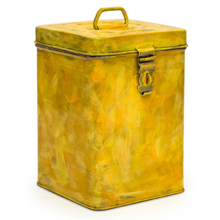 KAUSHALAM CANISTER ( OLD STYLE): ANTIQUA YELLOW