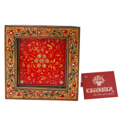 Hand Painted Coasters - Royal series, Mughal Art