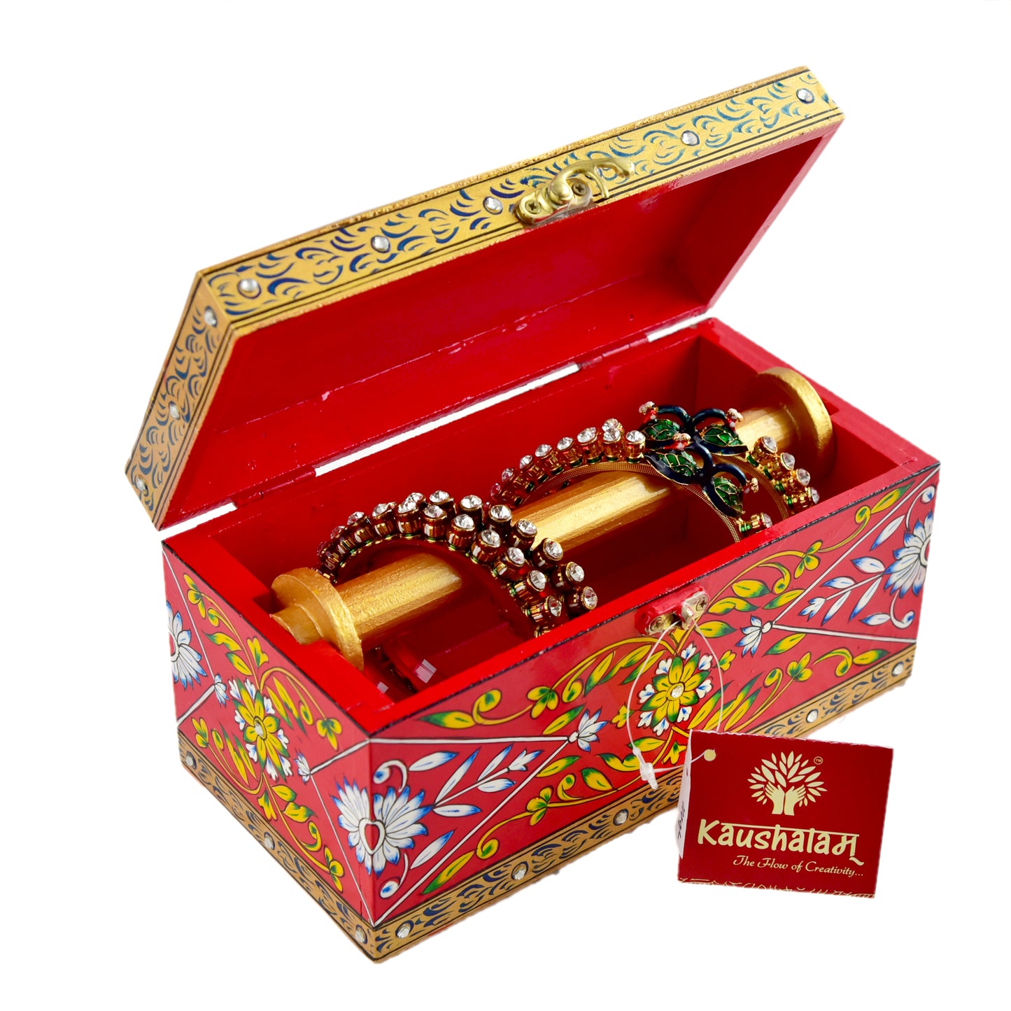 Bangle Box : Enchanting Red & Golden Box