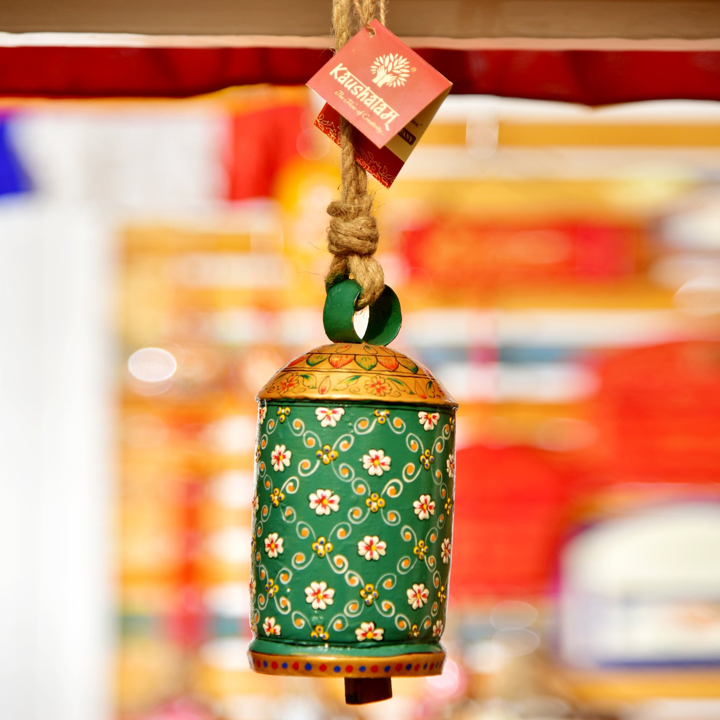 hand painted cow bells - Hanging bells - 10"