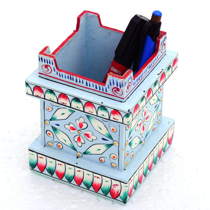 Pen Stand- Tulsi sky blue