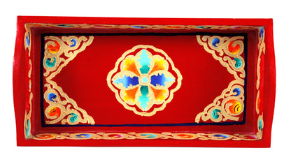 Hand Painted Serving Tray Small : Ladakhi Artwork