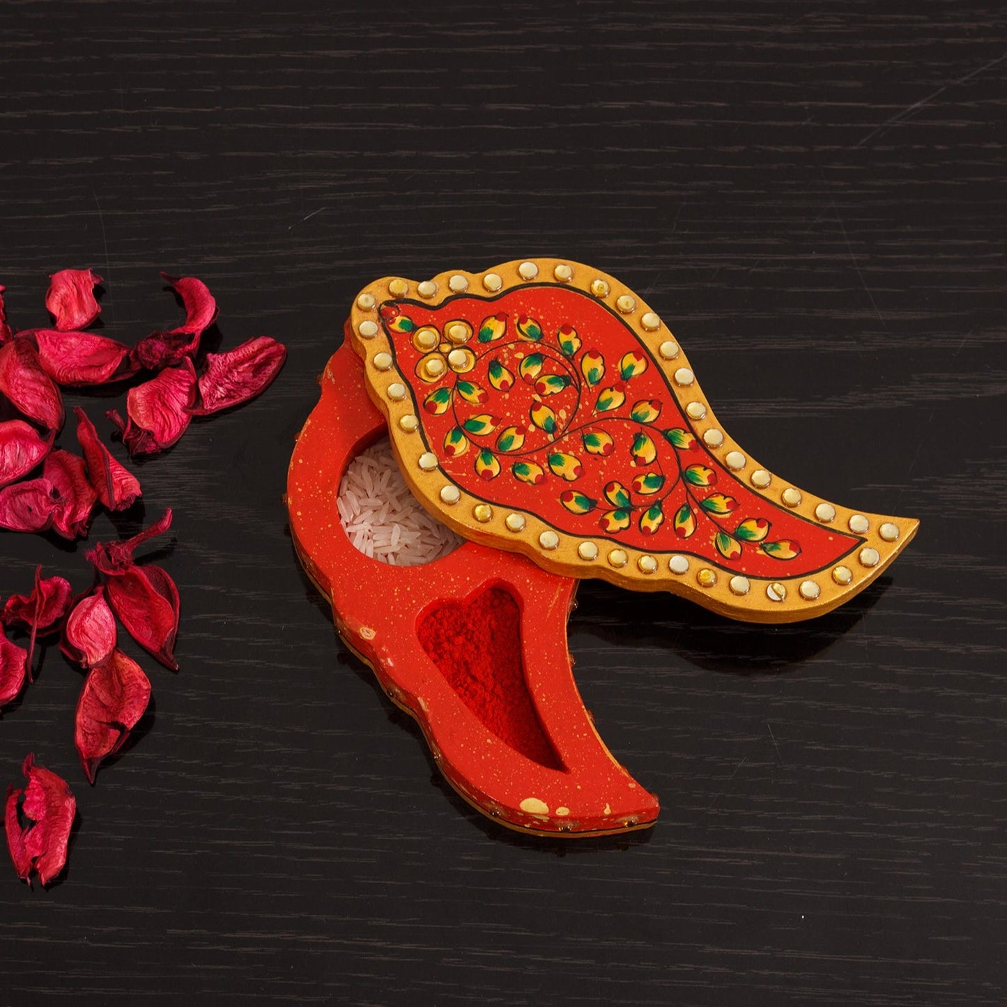 Haldi Kumkum (CHOPDA): PAISLEY ORANGE