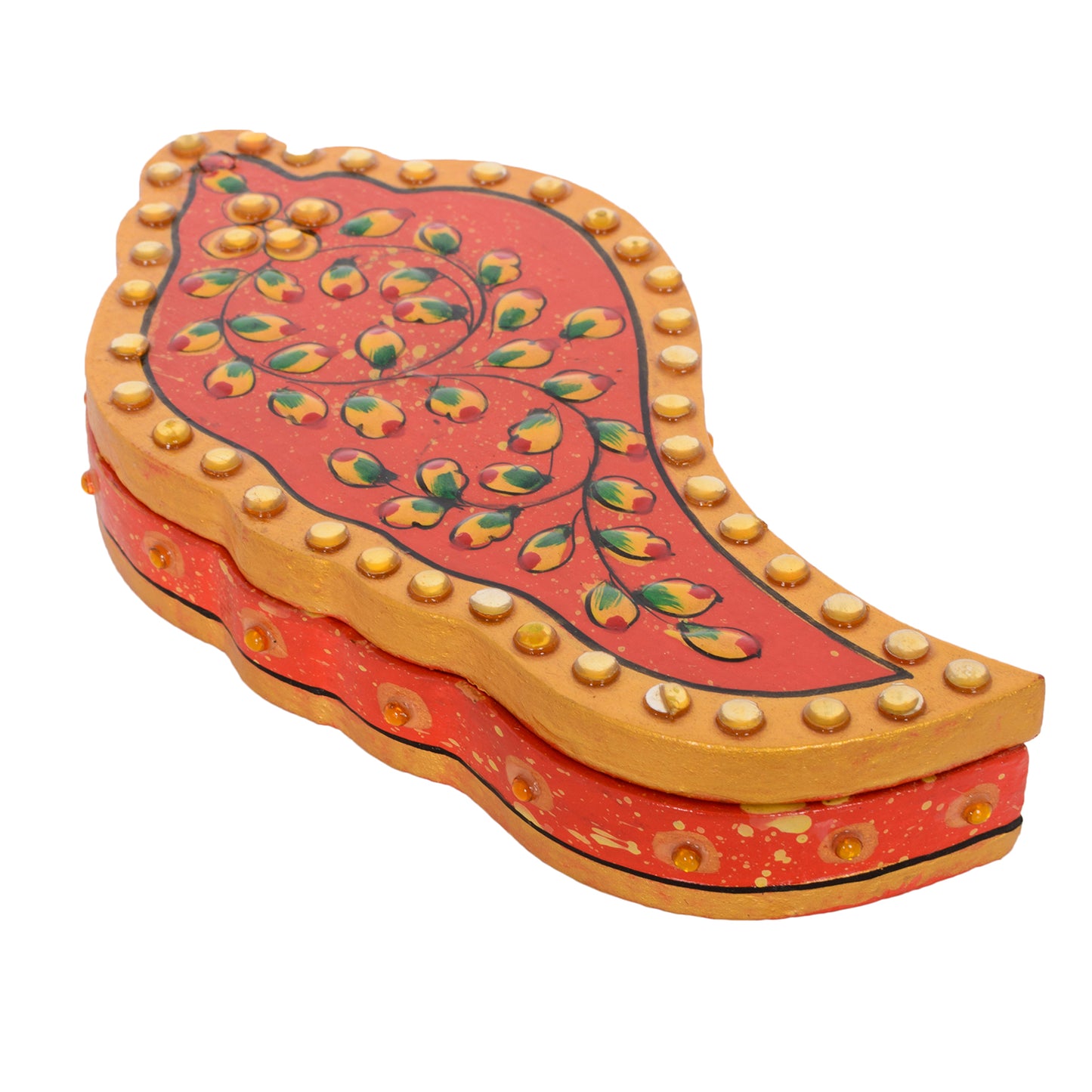 Haldi Kumkum (CHOPDA): PAISLEY ORANGE