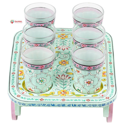 "Habibi" - Hand painted Tea set with tea trolley