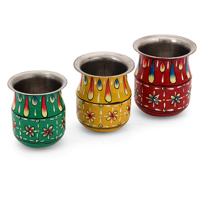 Stainless Steel kalash Set of 3