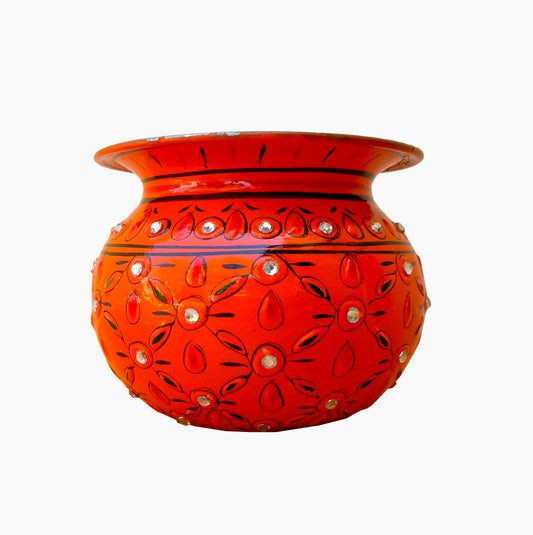 Crystal Kalash - Orange, Vase, Sugar Pot