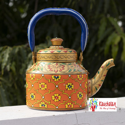 "Calista" - Hand painted Tea set with tea trolley