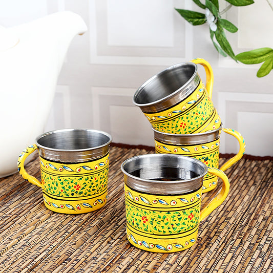 Hand Painted Tea Cup Set 4: Mughal