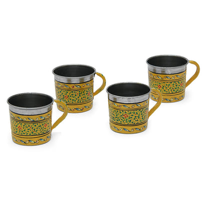 Hand Painted Tea Cup Set 4: Mughal