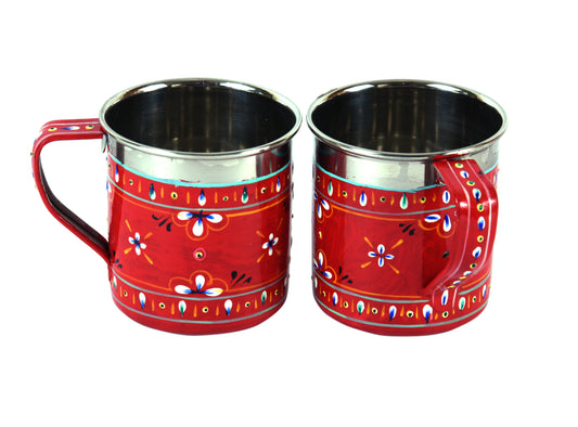 Hand Painted Tea Cup Set 6: Mughal