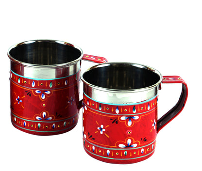 Hand Painted Tea Cup Set 6: Mughal