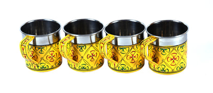 Hand Painted Tea Cup Set 6: Mughal