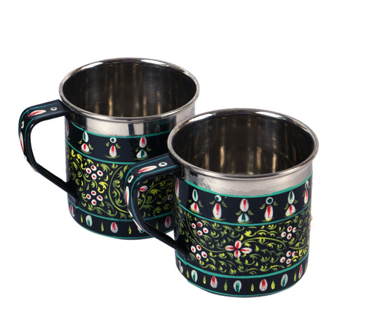 Hand Painted Tea Cup Set 6: Mughal