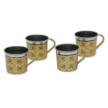 Hand Painted Tea Cup Set 4: Mughal