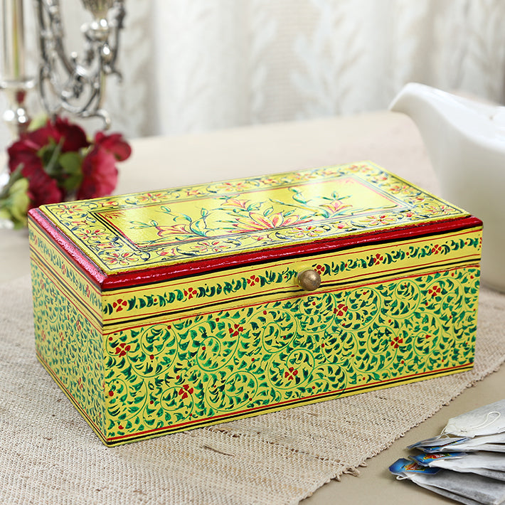 Hand Painted Tea Box