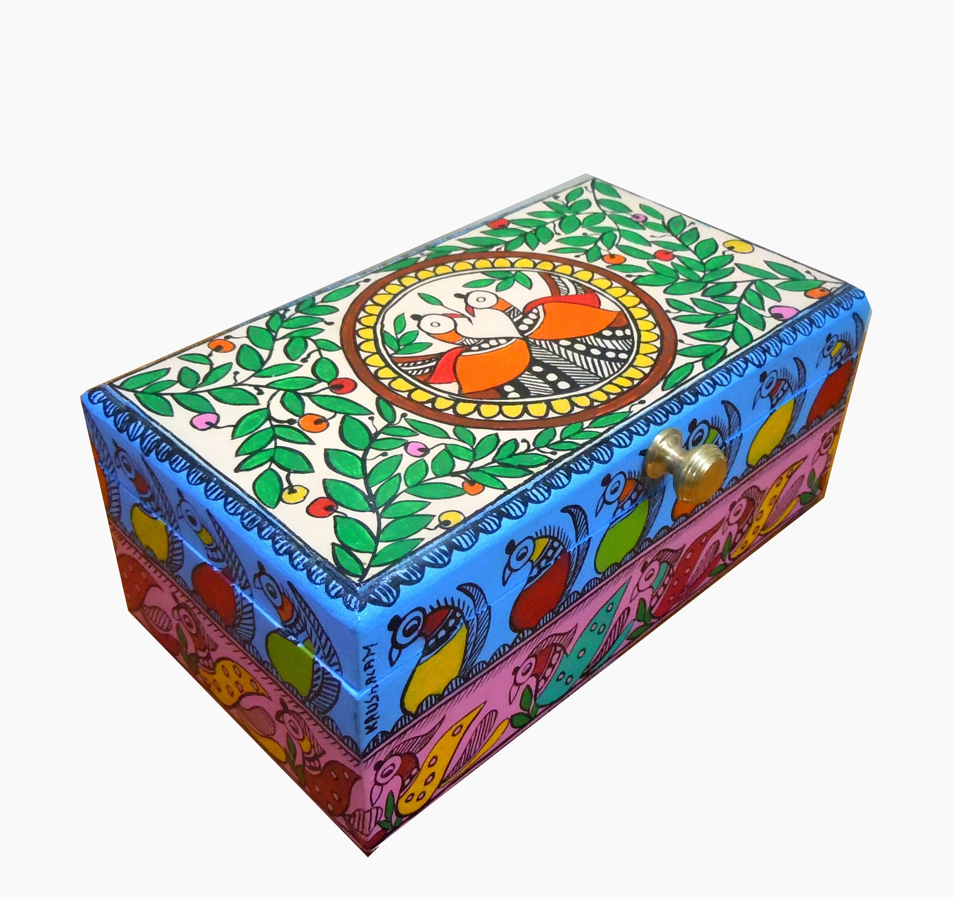 Hand Painted Tea Box