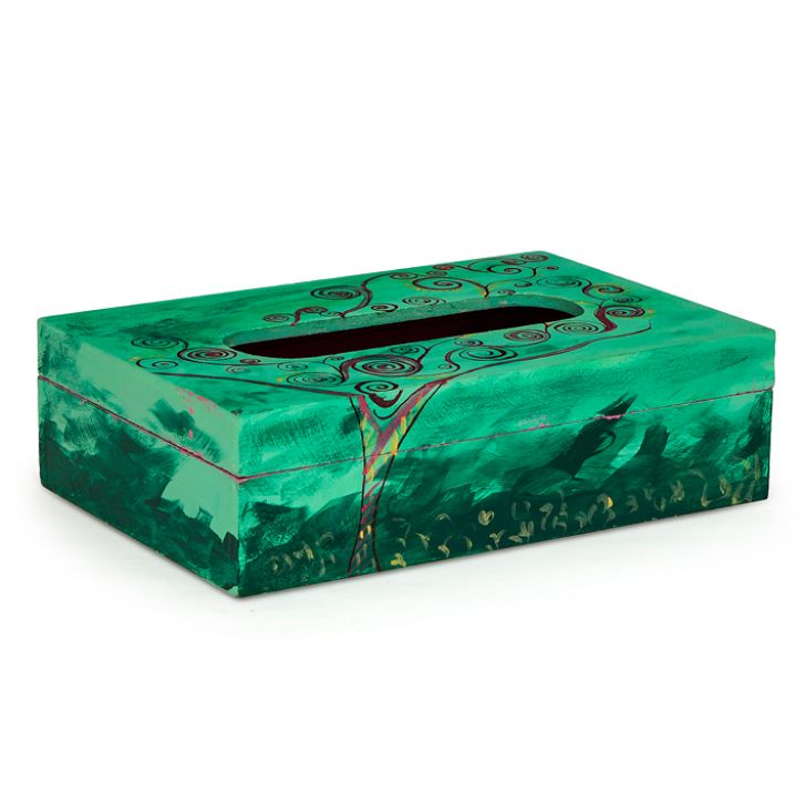 Hand Painted Tissue Box