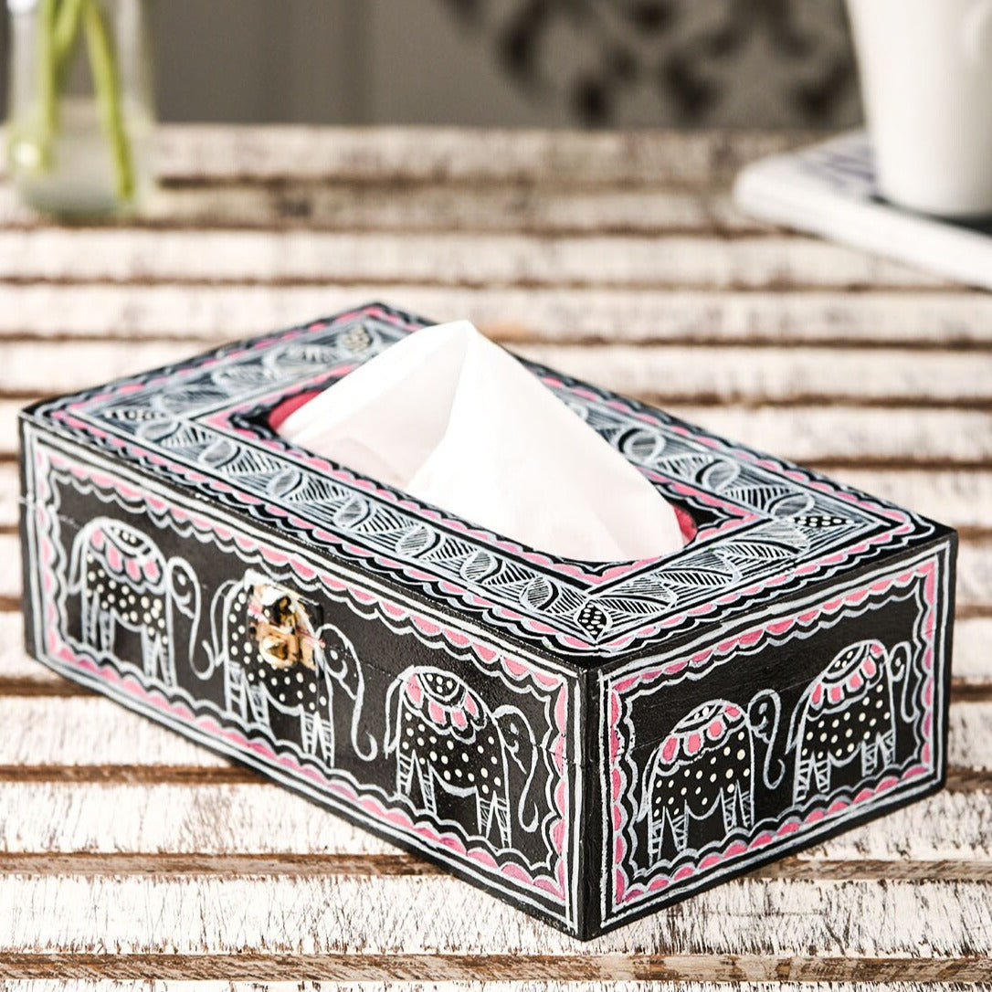 Hand Painted Tissue Box