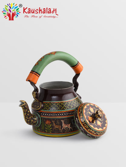 Hand Painted Kettle :  Jungle Kingdom