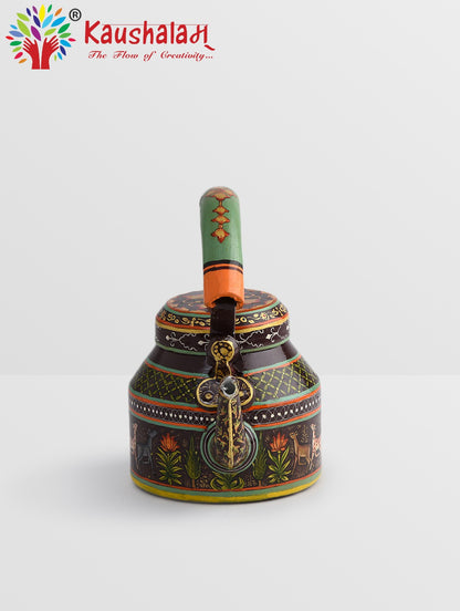 Hand Painted Kettle :  Jungle Kingdom