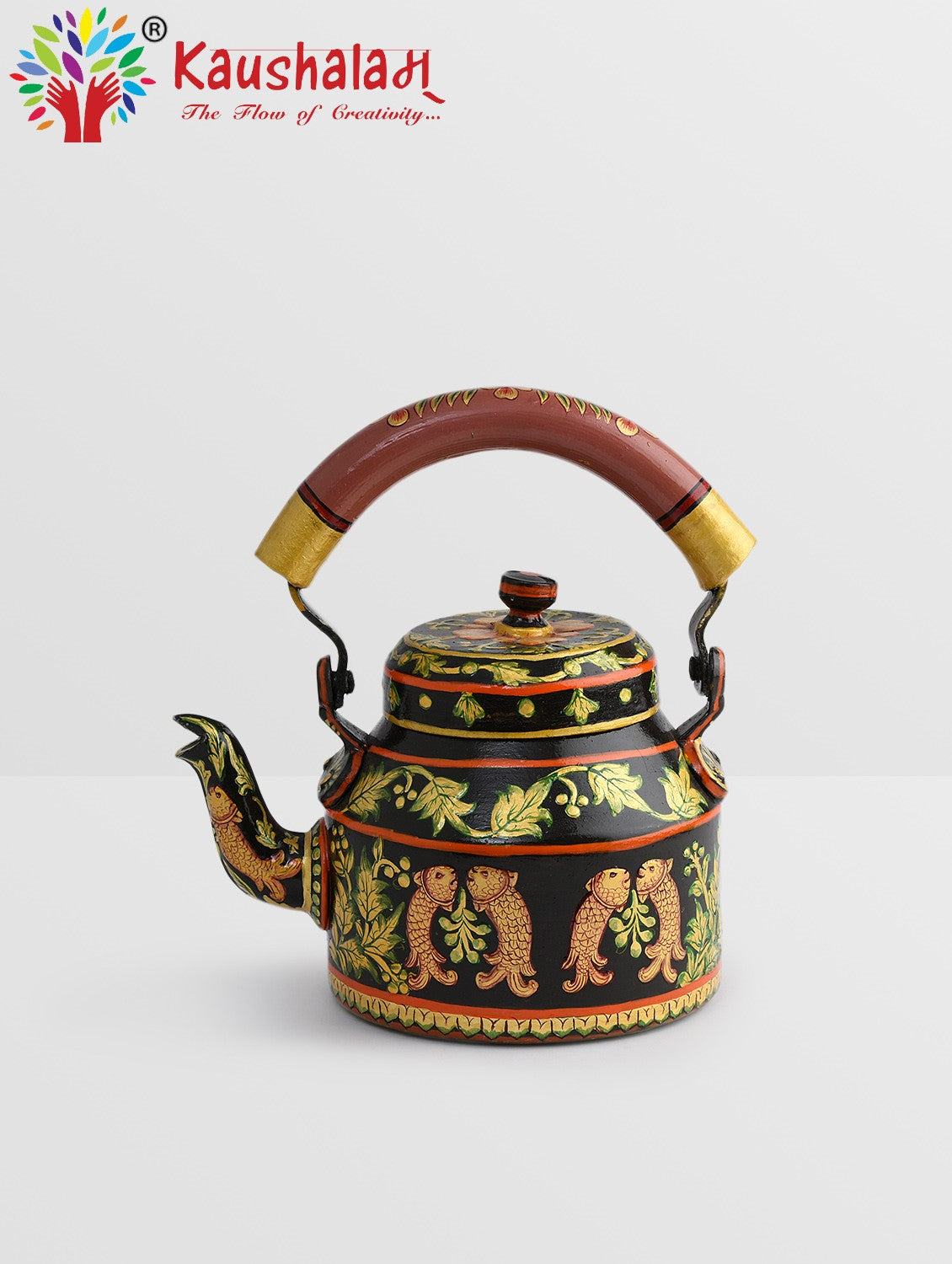 Hand Painted Tea Kettle  : Magical Fish