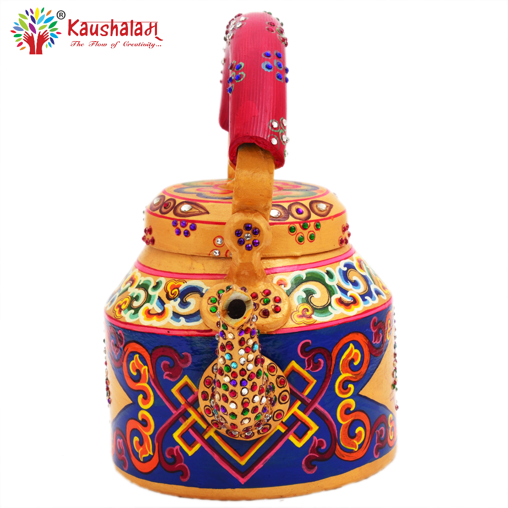 Hand Painted Kettle : Multicolor