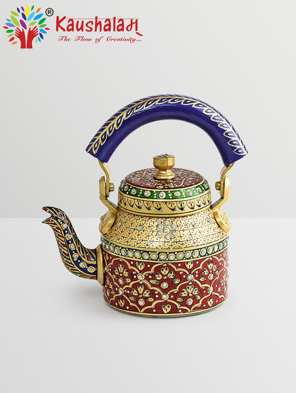 Hand Painted Tea Kettle : "Meraki"