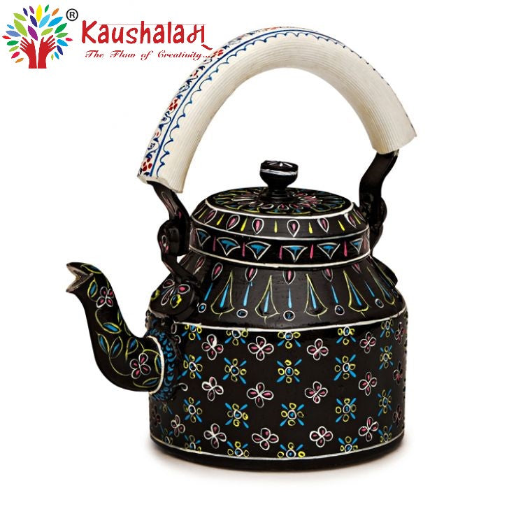 Hand Painted Kettle : Black Beauty