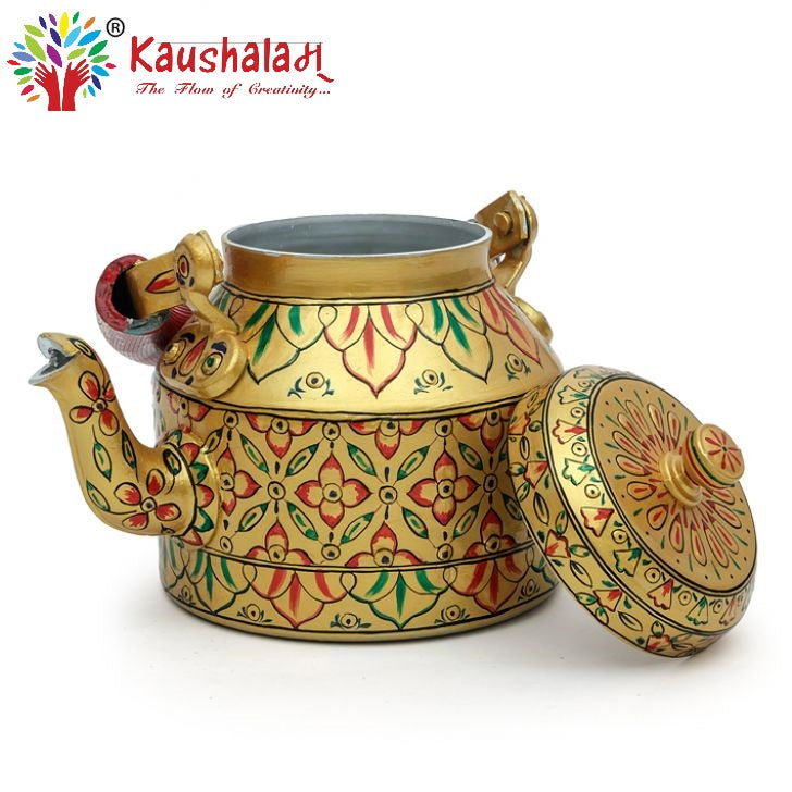 Hand Painted Kettle : Golden Glow