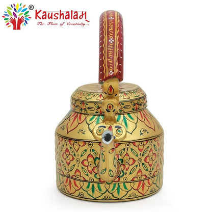 Hand Painted Kettle : Golden Glow