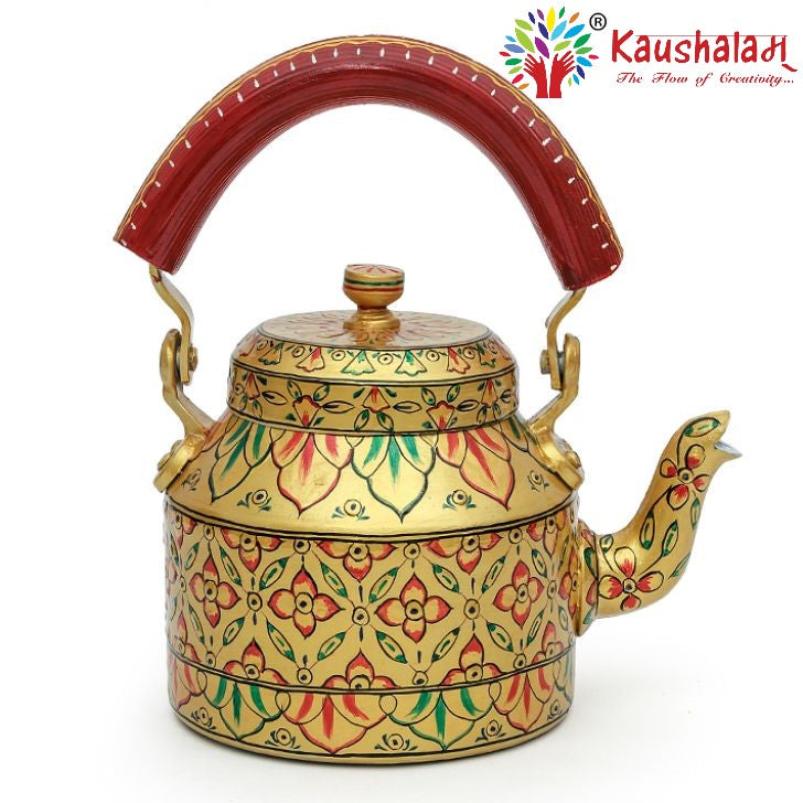 Hand Painted Kettle : Golden Glow