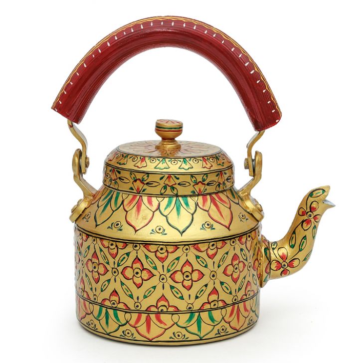 Kaushalam Hand Painted Tea Set - Golden Glow