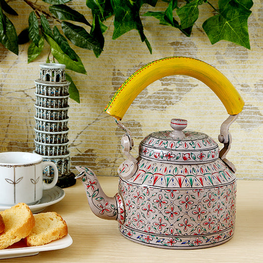 Hand Painted Kettle : Subtle Beauty