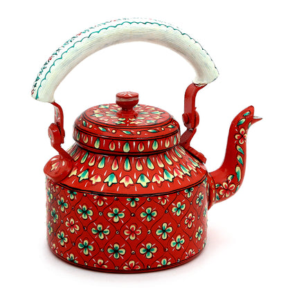 Hand Painted Kettle : Vermillion