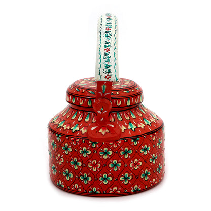 Hand Painted Kettle : Vermillion