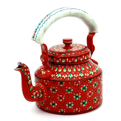 Hand Painted Kettle : Vermillion