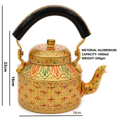 Hand Painted Kettle : Golden Glow