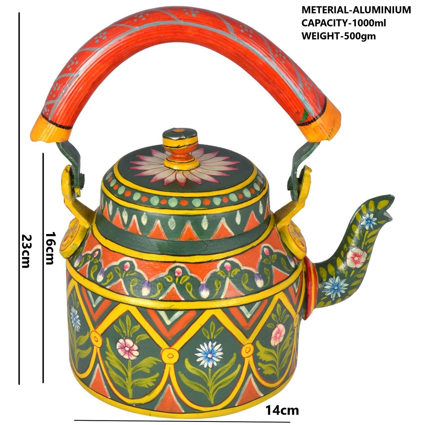 Hand Painted Kettle : Kesar Kayari