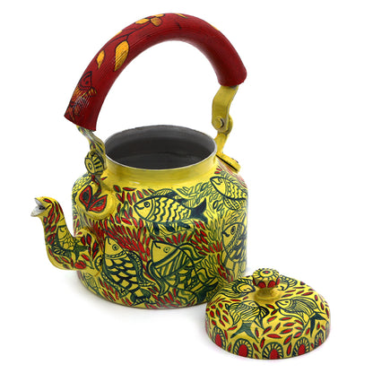 Hand Painted Kettle : Yellow Pond