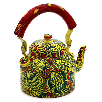 Hand Painted Kettle : Yellow Pond